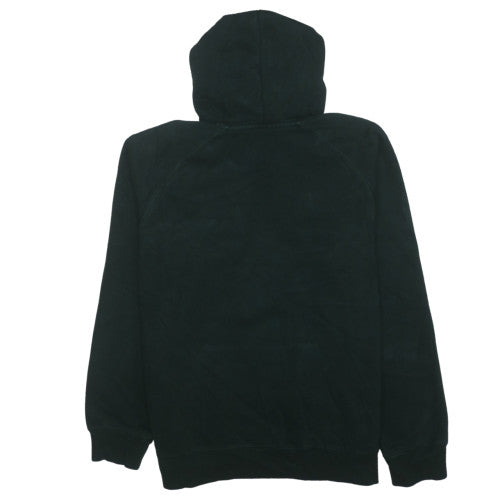Carhartt Men's Black Pullover Hoodie L Fleece Logo Sweatshirt