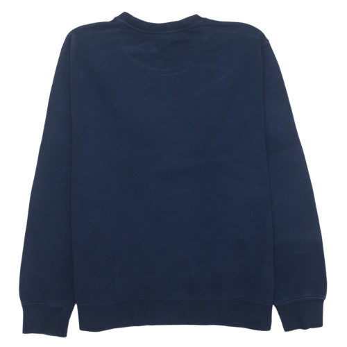 Nike Mens Blue Crew Neck Fleece Pullover Sweatshirt L