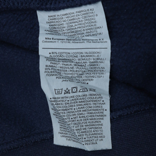 Nike Mens Blue Crew Neck Fleece Pullover Sweatshirt L