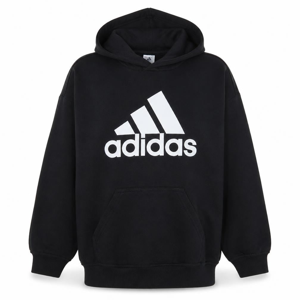 Adidas Women's Black XL Pullover Hoodie with Logo Print