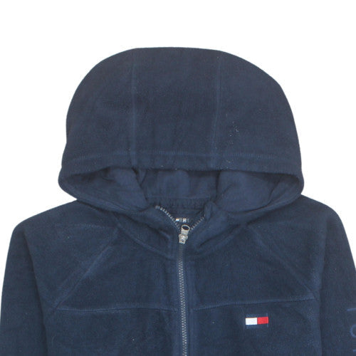 Tommy Hilfiger Womens Navy Full Zip Hoodie Fleece Size M