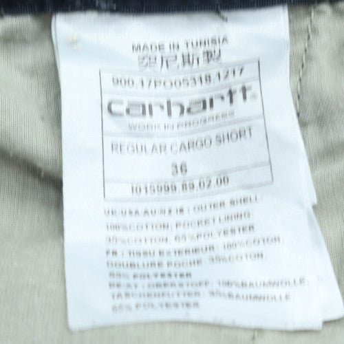 Carhartt Men's Black Cotton Canvas Cargo Shorts Size 36 Regular