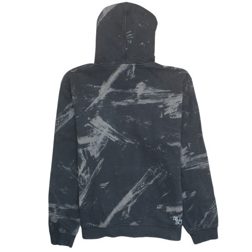 Billabong Mens Black Graphic Pullover Hoodie Size L Fleece