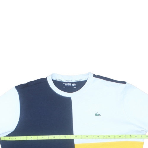 Lacoste Men’s Multicoloured XL Crew Neck Pullover Sweatshirt