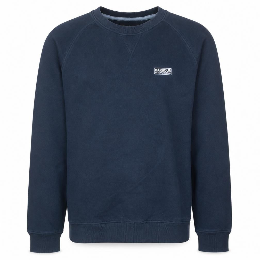 Barbour Men's Blue Crew Neck Pullover Sweatshirt Medium