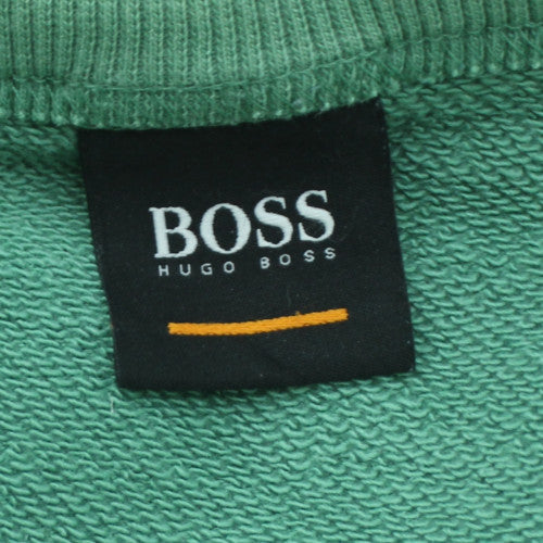 Hugo Boss Men's Green 2XL Crew Neck Pullover Sweatshirt