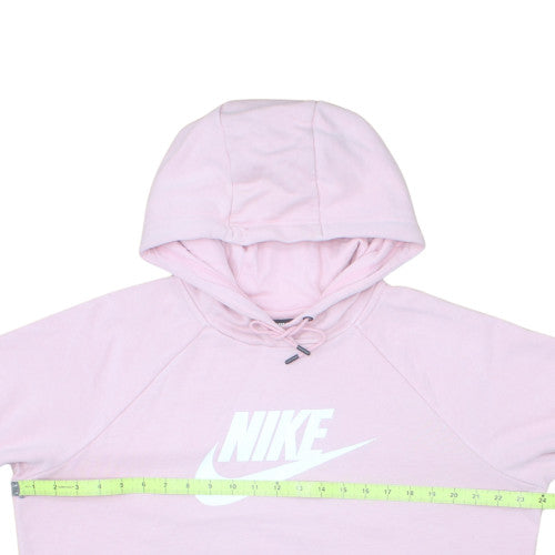 Nike Womens Pink Pullover Hoodie Large Cotton Casual Sweatshirt