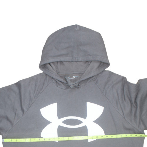 Under Armour Men's Grey 4XL Pullover Hoodie with Logo