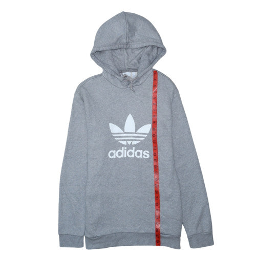 Adidas Womens Grey Hoodie Pullover Size S Trefoil Logo Casual