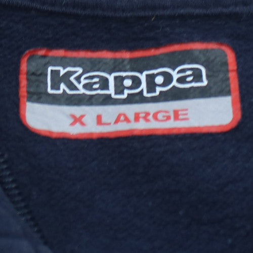 Kappa Men’s Blue Full Zip Hooded Sweatshirt XL Bristol Basketball