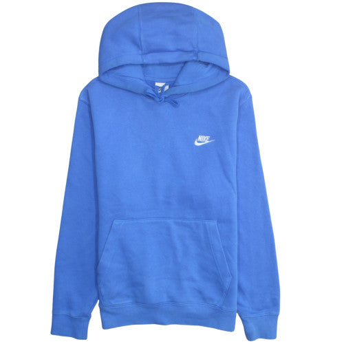 Nike Men Blue Pullover Fleece Hoodie Size S Regular Fit