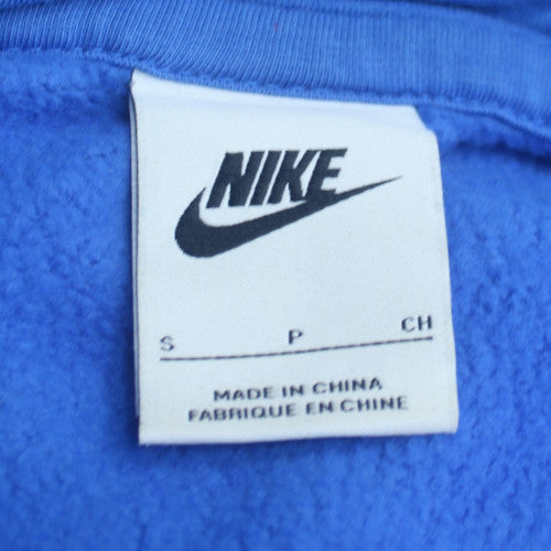 Nike Men Blue Pullover Fleece Hoodie Size S Regular Fit