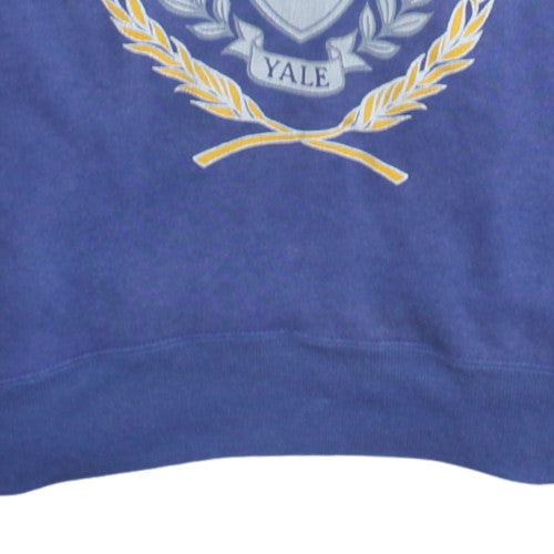 Champion Men's Blue Yale Graphic Crew Neck Sweatshirt Size L