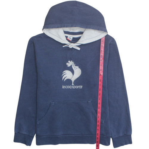 Le Coq Sportif Men's Blue XL Pullover Hoodie with Logo
