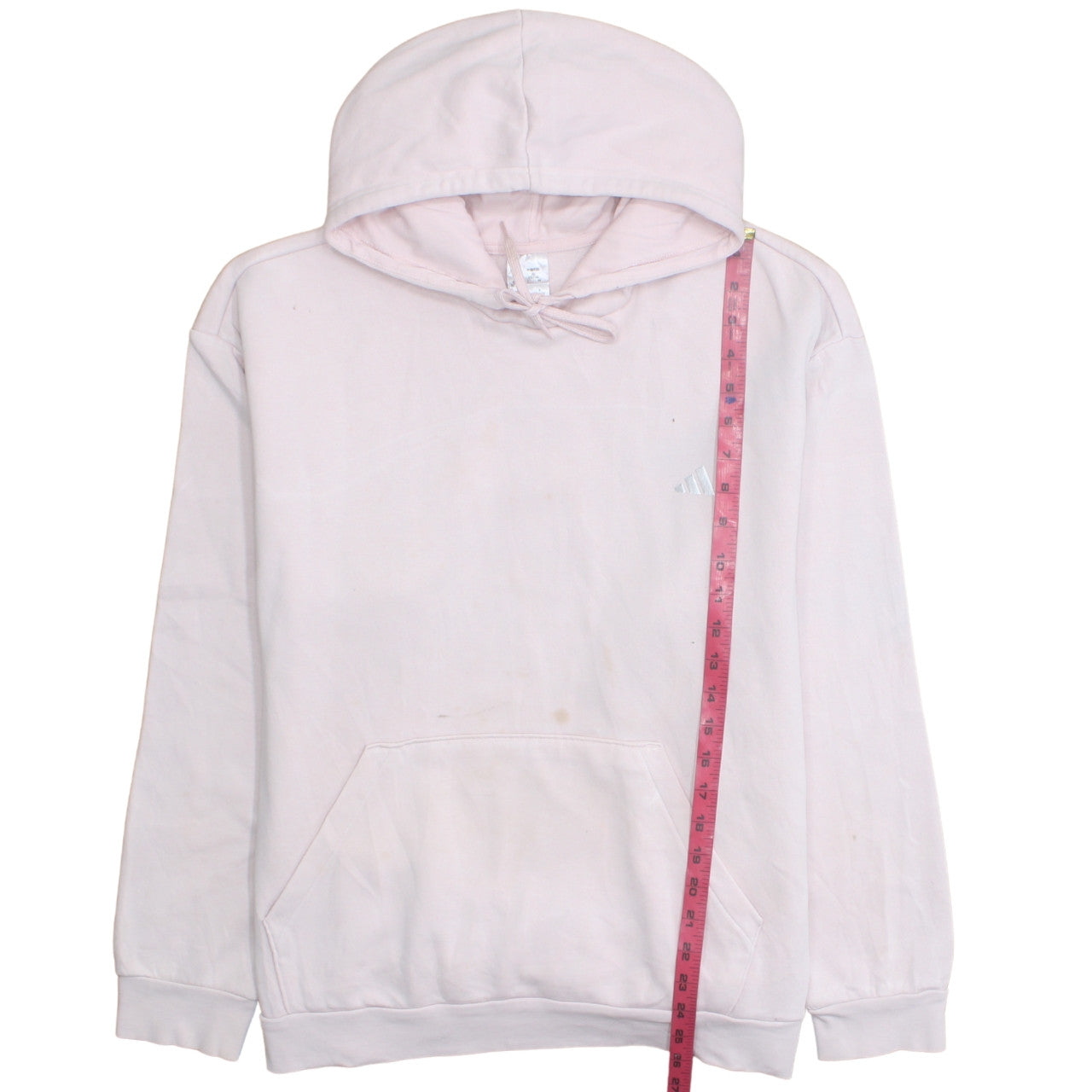 Adidas Womens Pink Pullover Hoodie 2XL Relaxed Fit Casual Sweatshirt