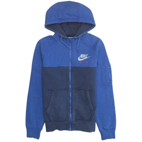 Nike Air Men's Blue Full Zip Hoodie M Regular Fit Sportswear