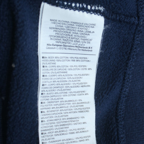 Nike Air Men's Blue Full Zip Hoodie M Regular Fit Sportswear