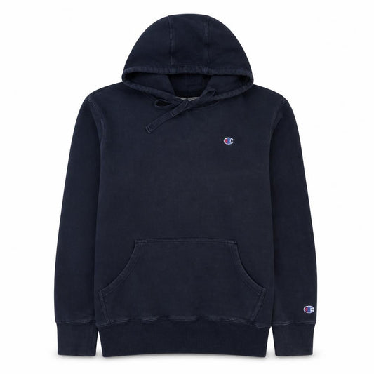 Champion Men's Blue XL Pullover Fleece Hoodie with Logo