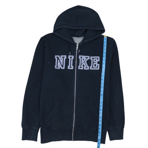 Nike Mens Blue Full Zip Hoodie 2XL Regular Fleece Sweatshirt