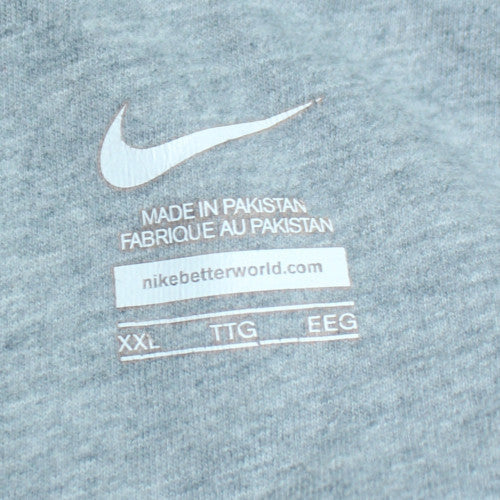 Nike Mens Blue Full Zip Hoodie 2XL Regular Fleece Sweatshirt
