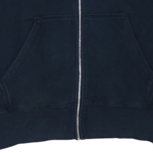 Nike Mens Blue Full Zip Hoodie 2XL Regular Fleece Sweatshirt
