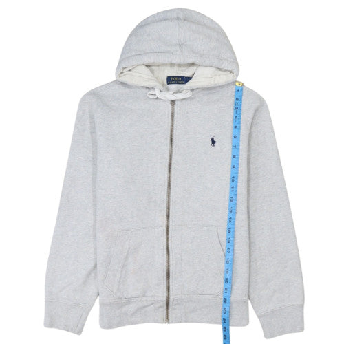 Polo Ralph Lauren Men's Grey Full Zip Hoodie Size L Cotton Blend
