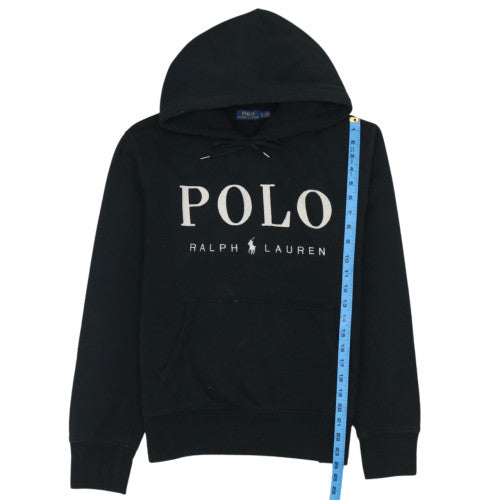 Polo Ralph Lauren Mens Black Large Pullover Hoodie Sweatshirt