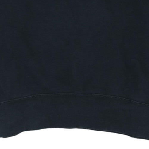 Nike Womens Black Pullover Hoodie L Hooded Sweatshirt Logo Embroidered