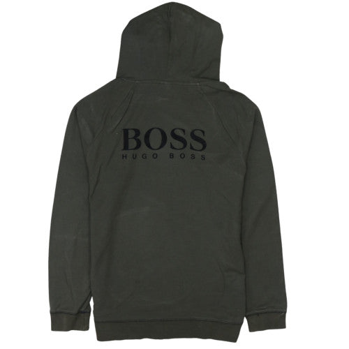 Hugo Boss Men's Green Pullover Hoodie Size M Regular Fit