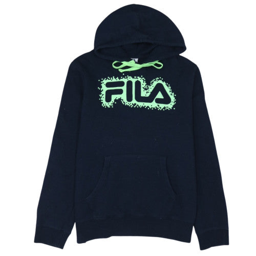 FILA Men's Black 2XL Pullover Logo Fleece Hoodie