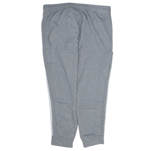 Adidas Men's Grey 2XL Jogger Sweatpants with Side Stripes
