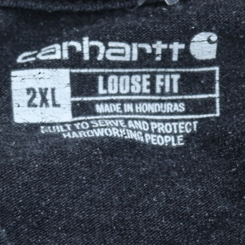 Carhartt Men's Grey 2XL Loose Fit Henley Short Sleeve T-Shirt