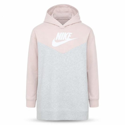 Nike Women’s Pink & Grey Pullover Long Sleeve Hoodie Size M