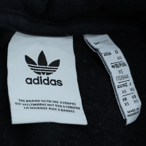 Adidas Men's Black XS Pullover Hoodie with Red Logo