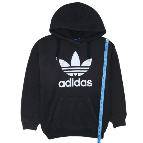 adidas Men's Black Trefoil Pullover Hoodie L Regular Fit