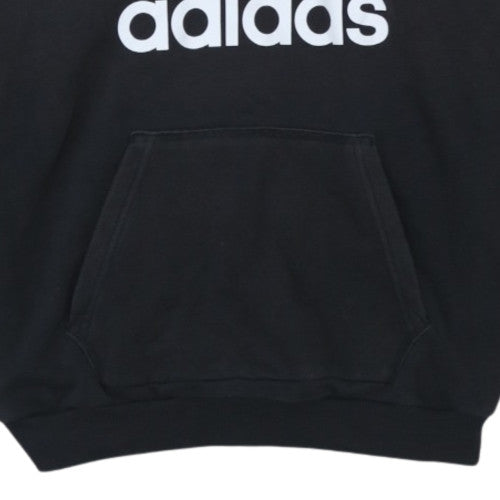 adidas Men's Black Trefoil Pullover Hoodie L Regular Fit