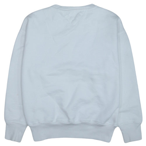 Tommy Jeans Men's White Embroidered Logo Sweatshirt M