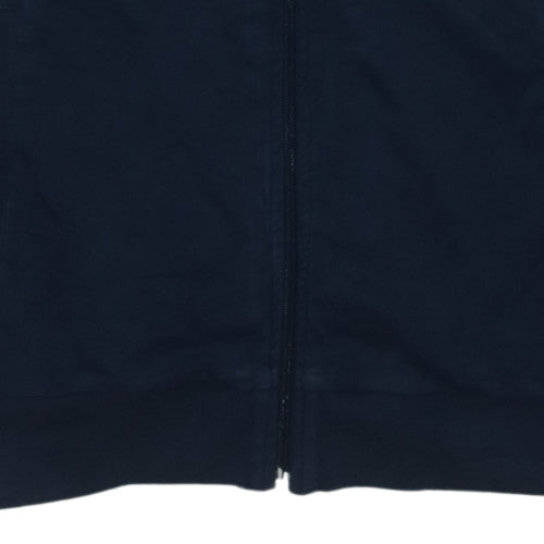 Emporio Armani EA7 Men's Blue Full Zip Collared Sweatshirt Size M