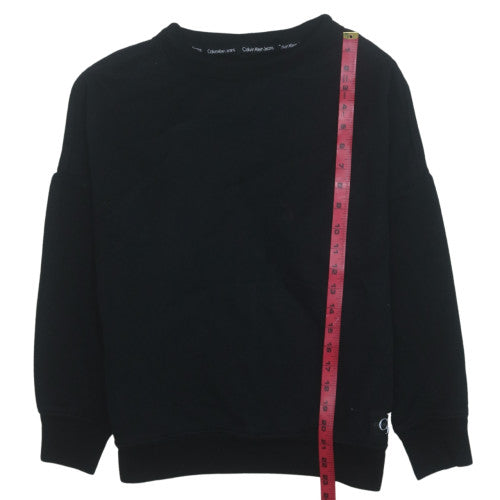 Calvin Klein Jeans Men's Black S Pullover Sweatshirt Classic Crew Neck