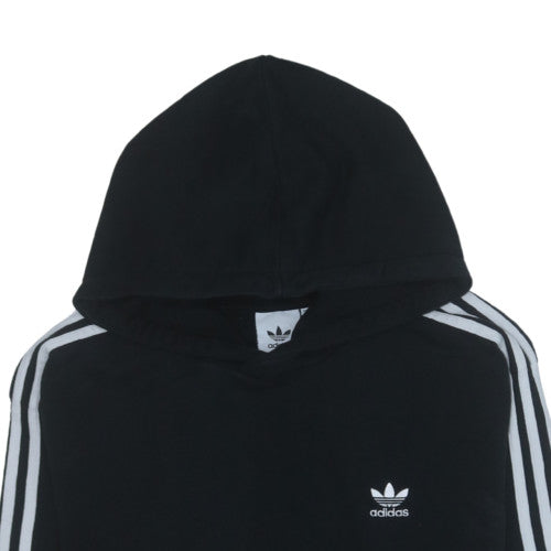 Adidas Mens Black Pullover Hoodie Size L Fleece Sportswear