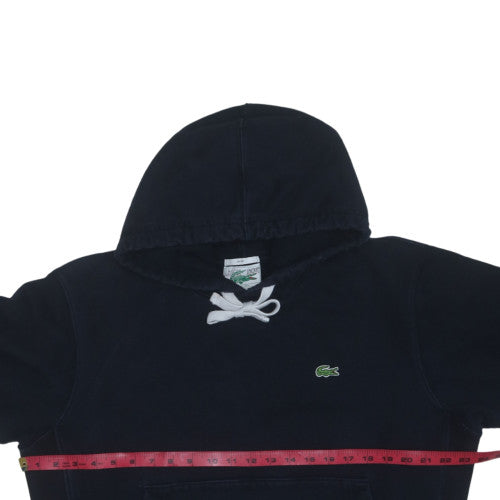Lacoste Unisex Black XL Classic Pullover Hoodie with Logo