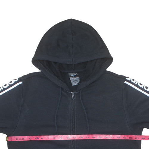 Adidas Men's Black Full Zip Hoodie Size L Sports Fleece