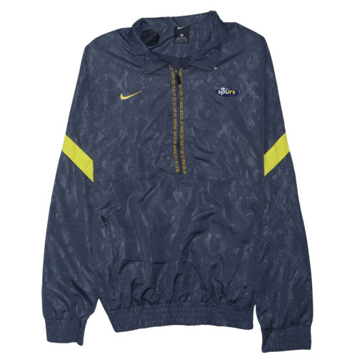 Nike Men’s Blue Spurs 1/4 Zip Windbreaker Jacket M