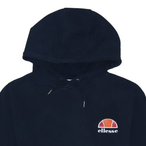 Ellesse Men's Blue Pullover Hoodie Size S Logo Fleece Sweatshirt