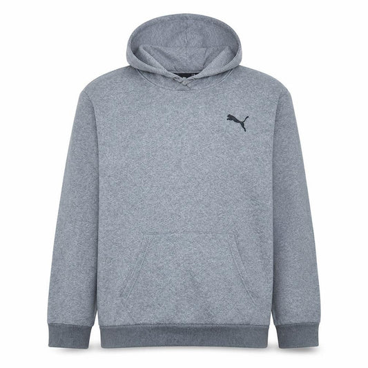 Puma Men’s Grey Pullover Hoodie 2XL Regular Fit Fleece Sportswear