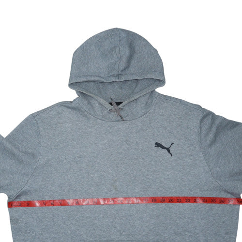 Puma Men’s Grey Pullover Hoodie 2XL Regular Fit Fleece Sportswear