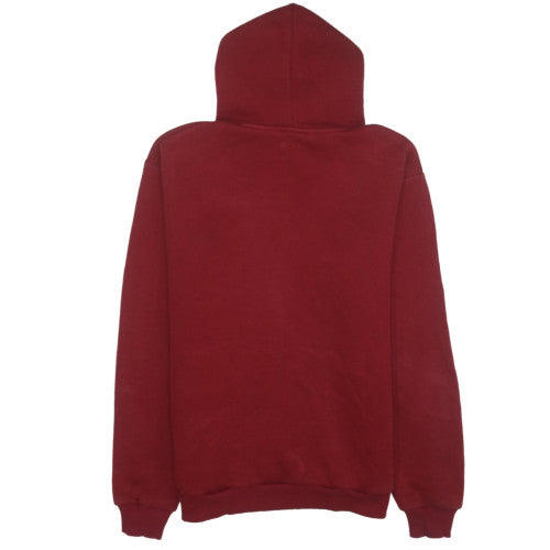 Hugo Boss Men's Red Pullover Fleece Hoodie Size L