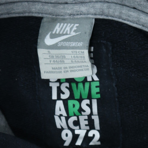 Nike Men’s Grey Pullover Hoodie S Logo Fleece Sportswear