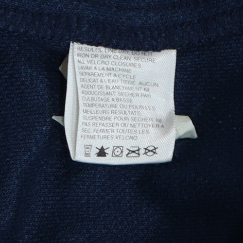 The North Face Men Blue Fleece 1/4 Zip Henley Sweatshirt M