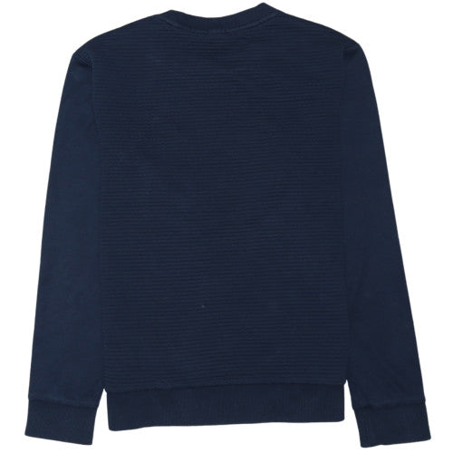 Hugo Boss Men's Blue Slim Fit Logo Crew Neck Sweatshirt M